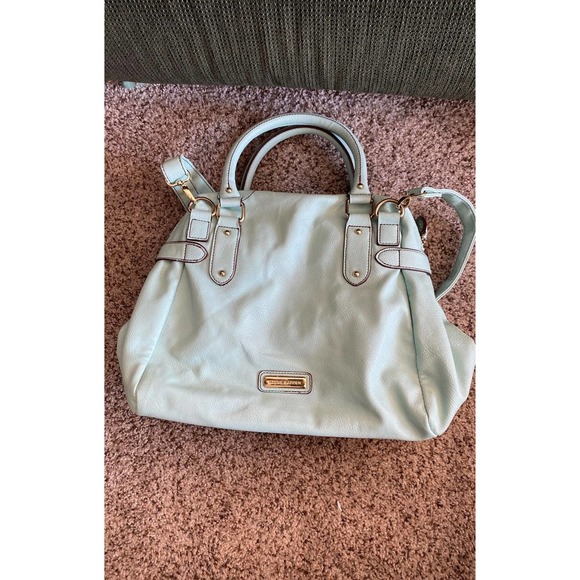 Steve Madden Sea Green Color Shoulder Purse EUC 2010s Summer beach - Picture 1 of 9